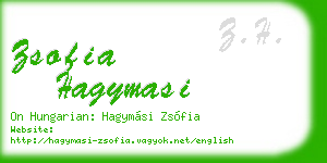 zsofia hagymasi business card