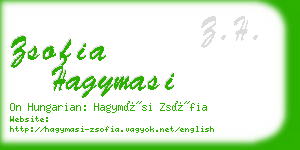 zsofia hagymasi business card